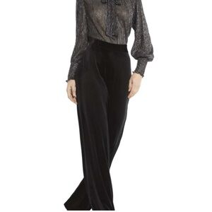 Elegant MISA Black Velvet Pants